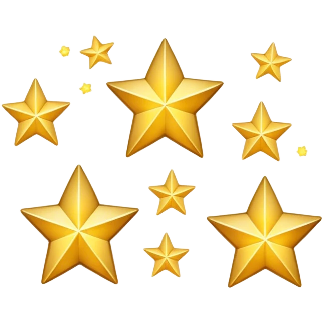 Golden stars emoji