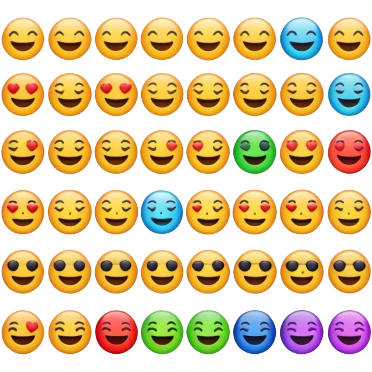 Create all iphone emojis emoji