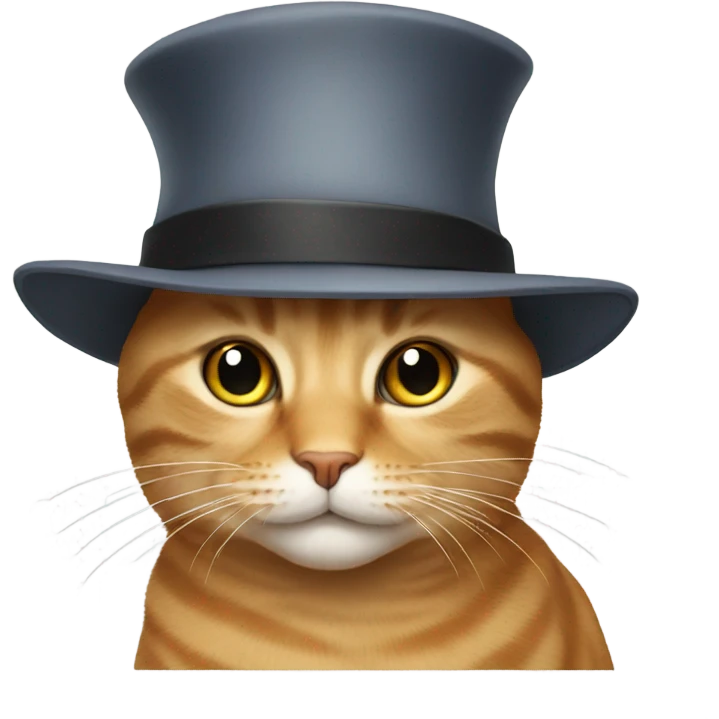Cat in a hat emoji