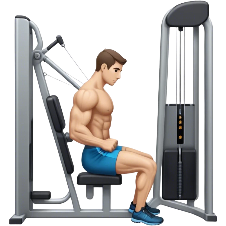 side-view cable-machine tricep-pushdown emoji