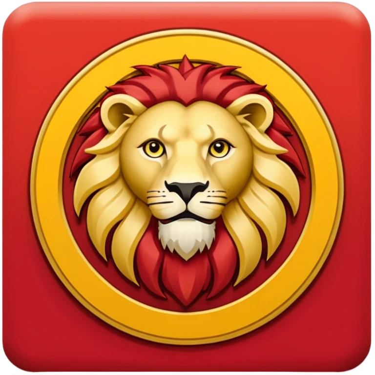 Türkiye futbol ligindeki Galatasaray fk futbol kulübünün logosunu yapar mısın emoji