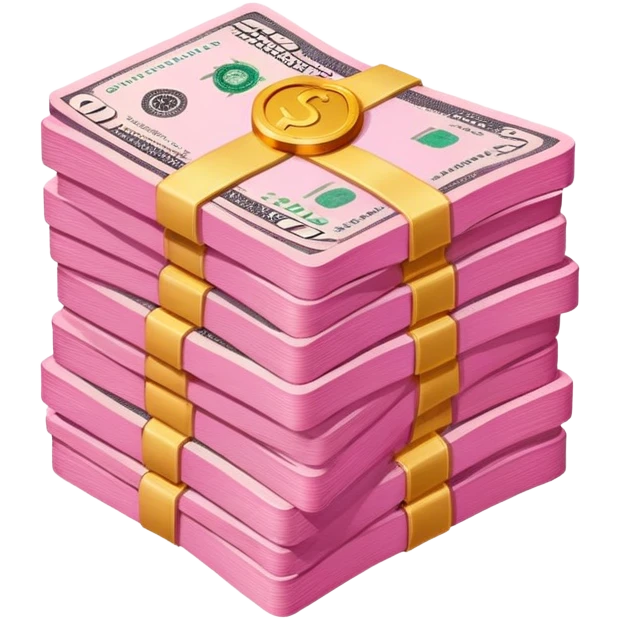 Pink money emoji