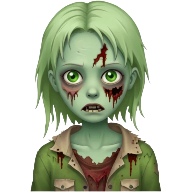 a zombie girl emoji