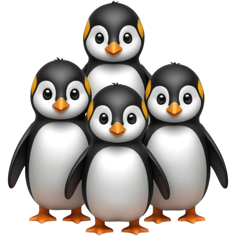 Pinguino cute group emoji