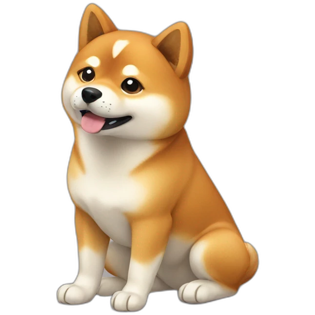 Shiba Inu crossing paws emoji