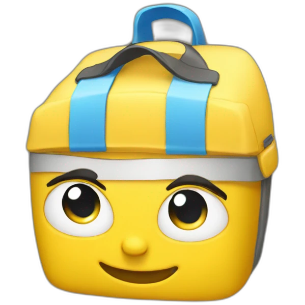 yellow courier emoji