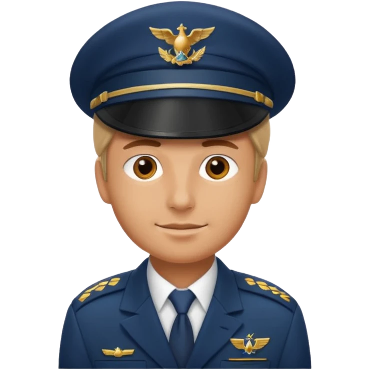 pilot captain hat emoji