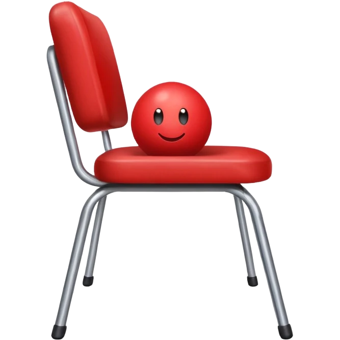Ball under chair emoji