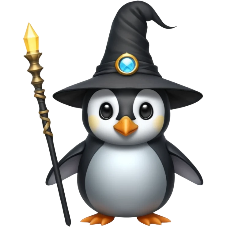 Penguin Wizard emoji