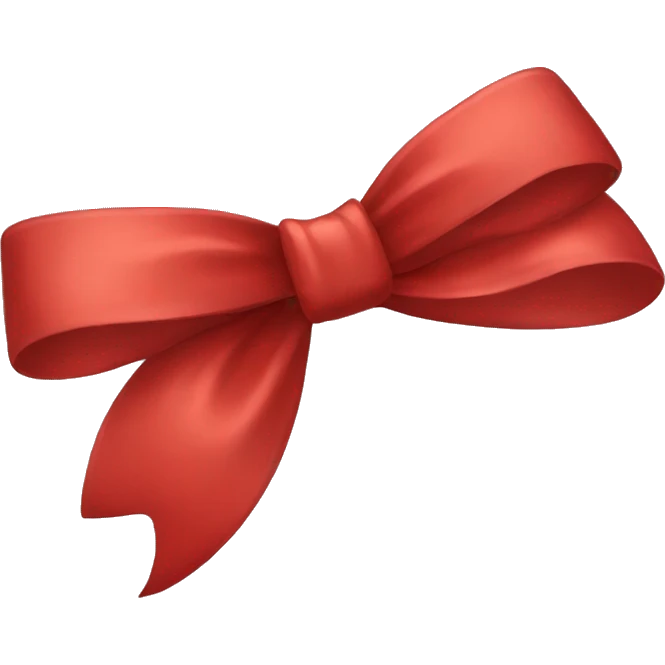 Red bow emoji