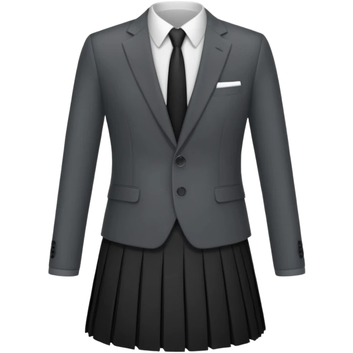 Just give me clothes only clothes like a suit and a skirt  emoji