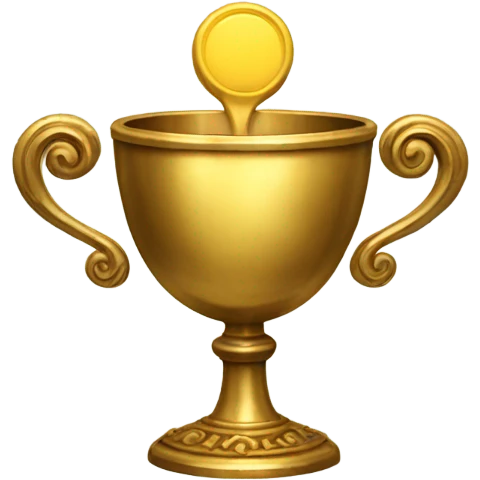 antique golden goblet emoji