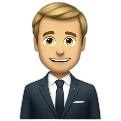 Macron au toilette emoji