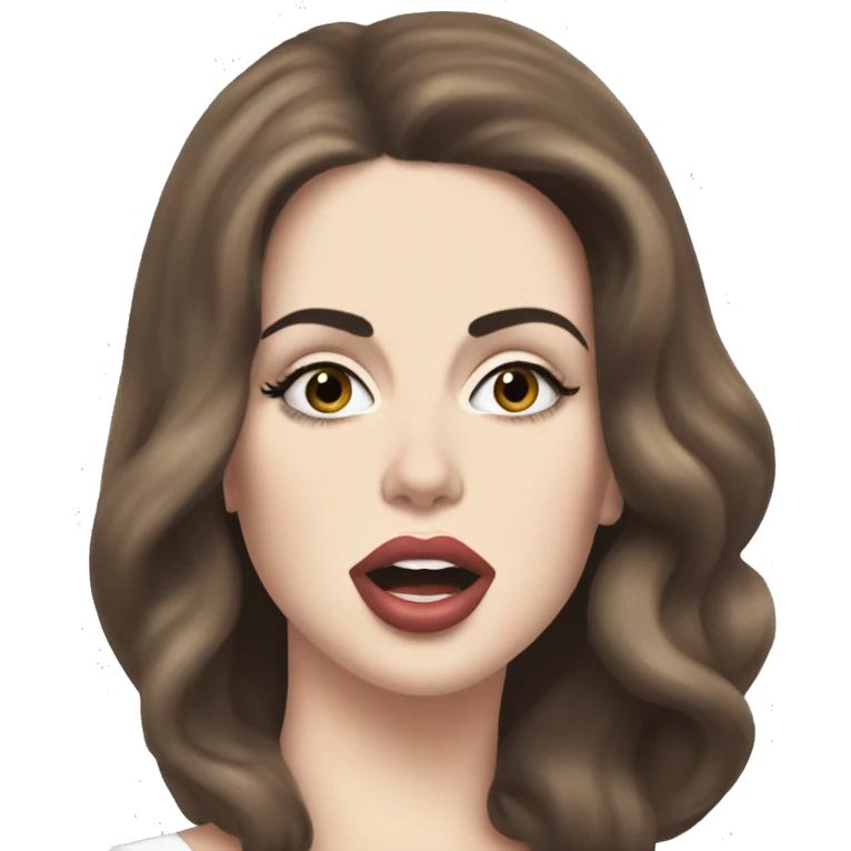 Lana del rey sendind a kiss emoji
