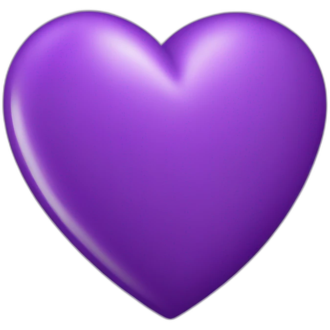 Purple Heart, oblique view emoji