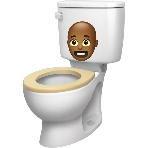 A head in a Skibidi toilet  emoji