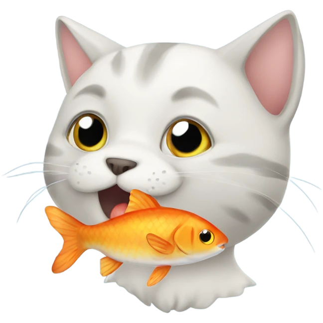cat with fish emoji