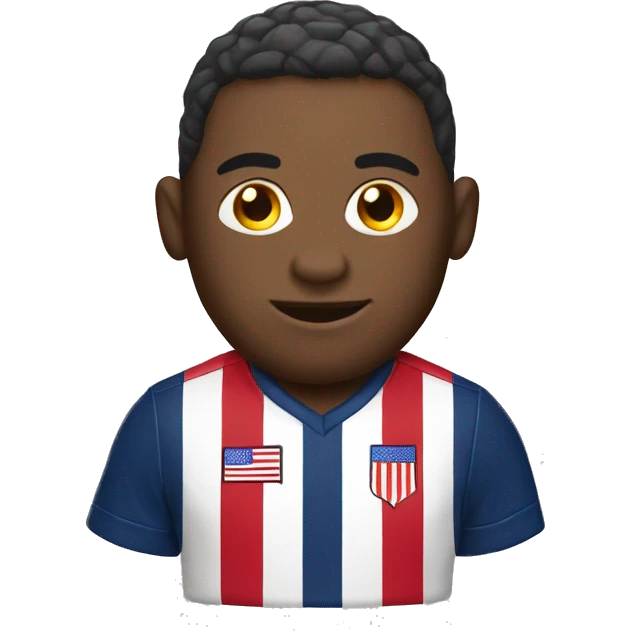 USA white soccer emoji