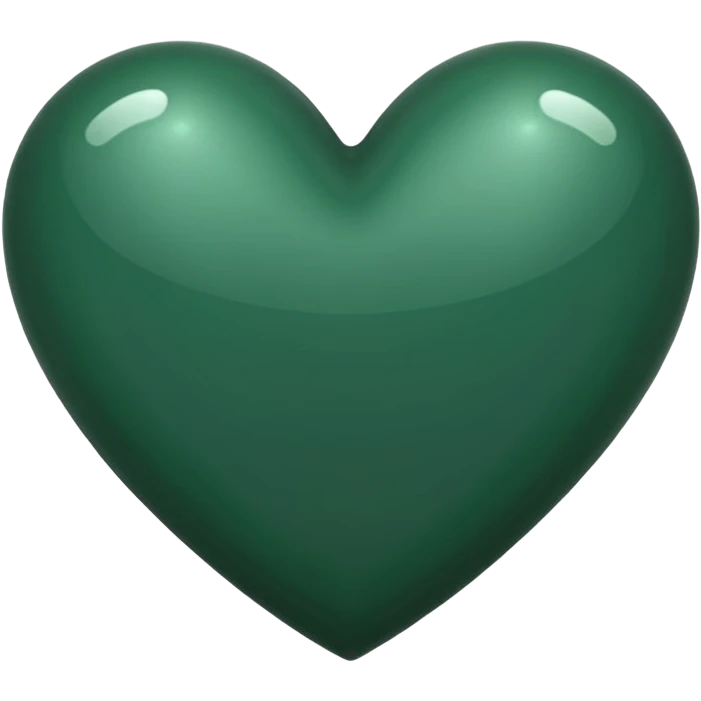 Dark green heart emoji