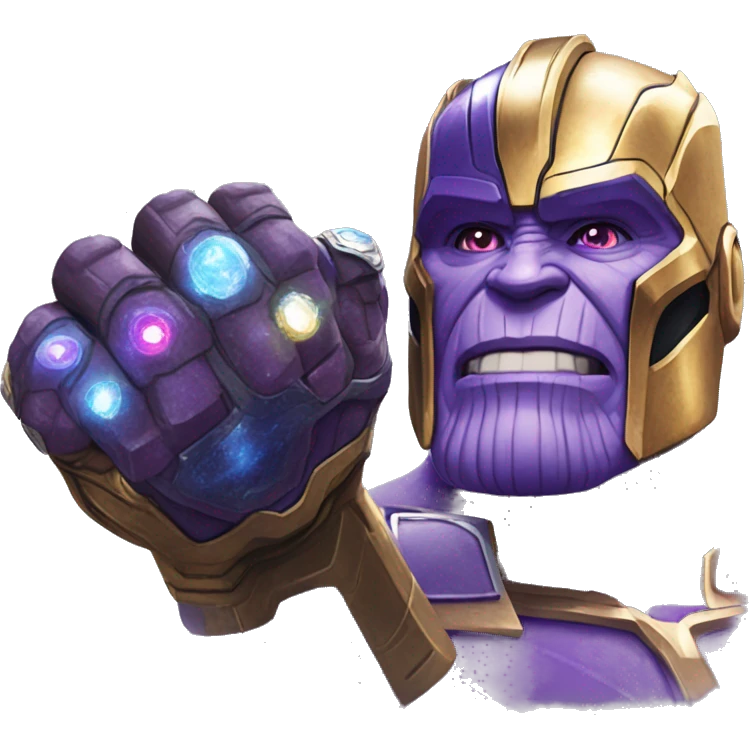 Thanos with Infinity Gauntlet emoji
