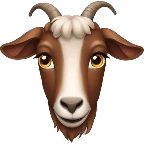 Brown goat emoji