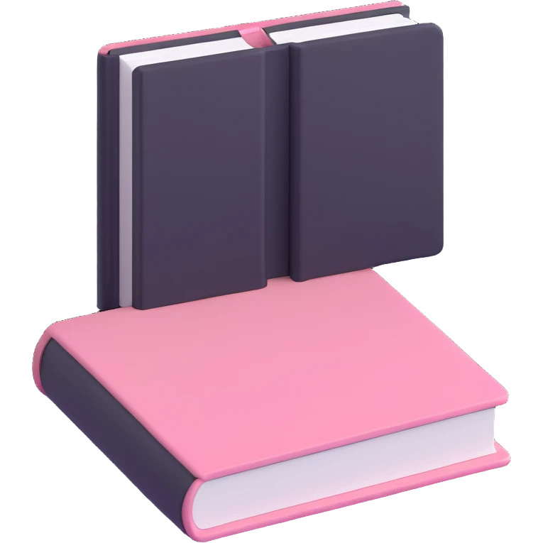 light pink book emoji