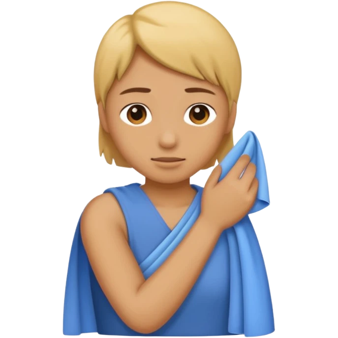 Wiping off my shoukder emoji