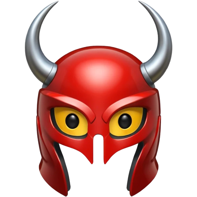 black horn helmet emoji