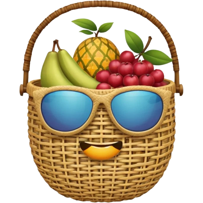 Fruit Holder with Sunglasses emoji
