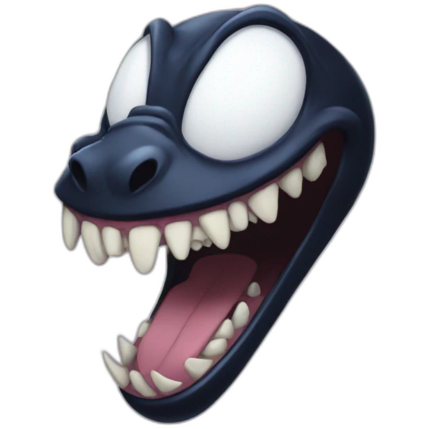 Venom is smiling  emoji
