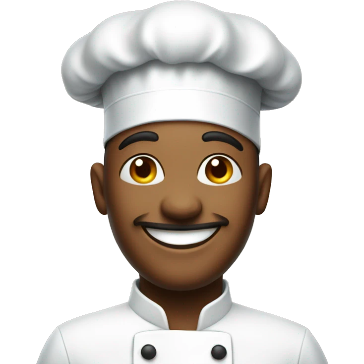 smiling face of French chef emoji
