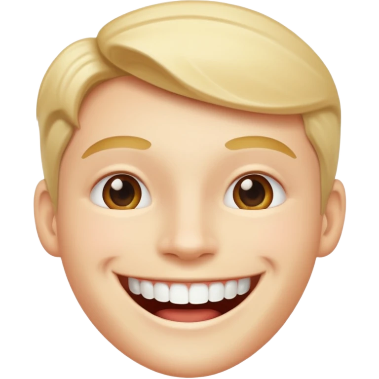 White people smile emoji