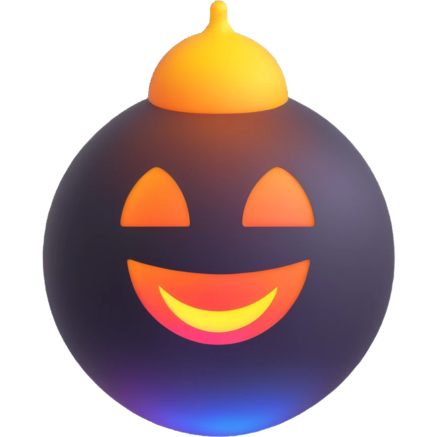 aura ball with a warm smile emoji