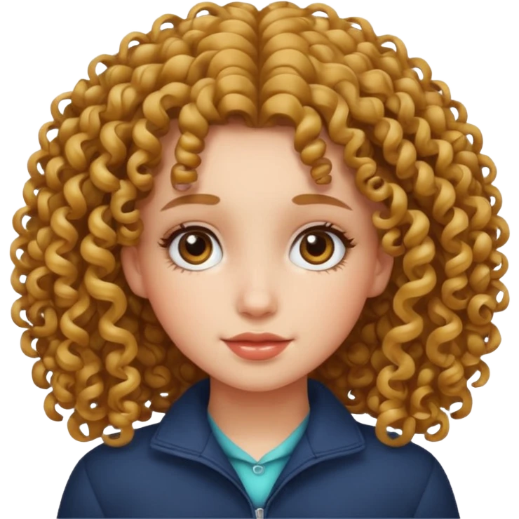 curly hair girl emoji