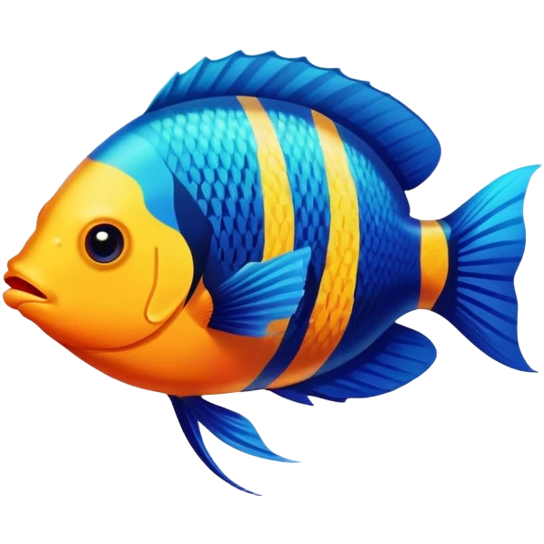 colorful tropical fish emoji