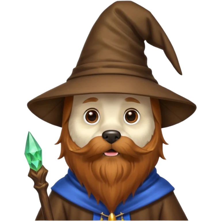Dog wizard emoji