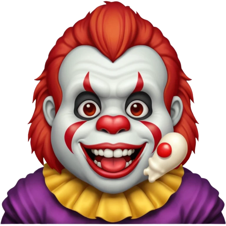 gorilla eating a clown  emoji