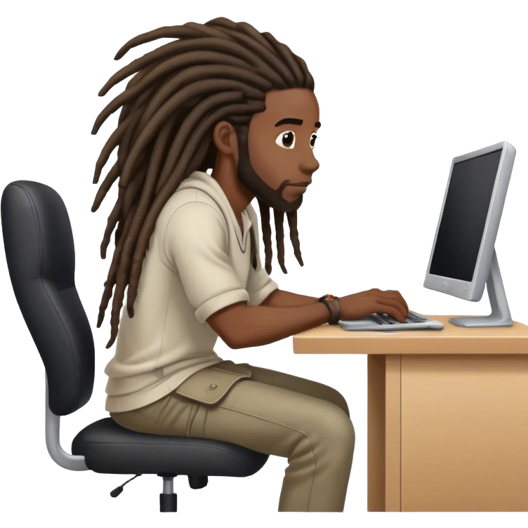 guy-with-dreads-sitting-at-computer-with-really-bad,-forward-leaning-posture emoji