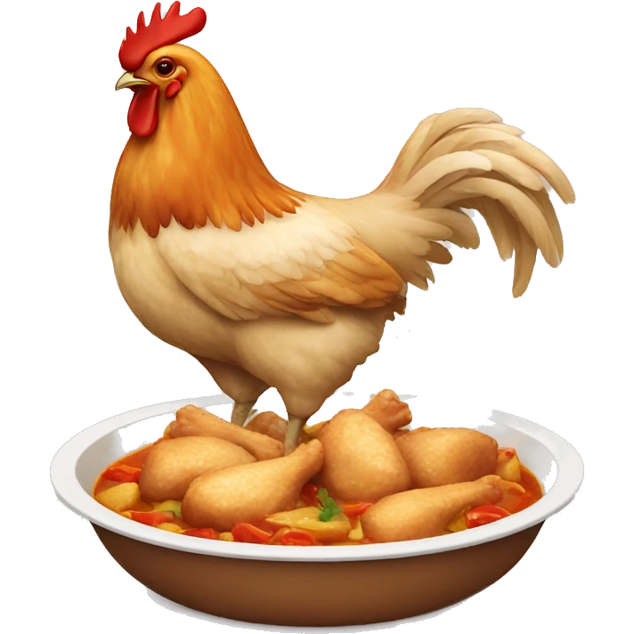 Chicken dish emoji