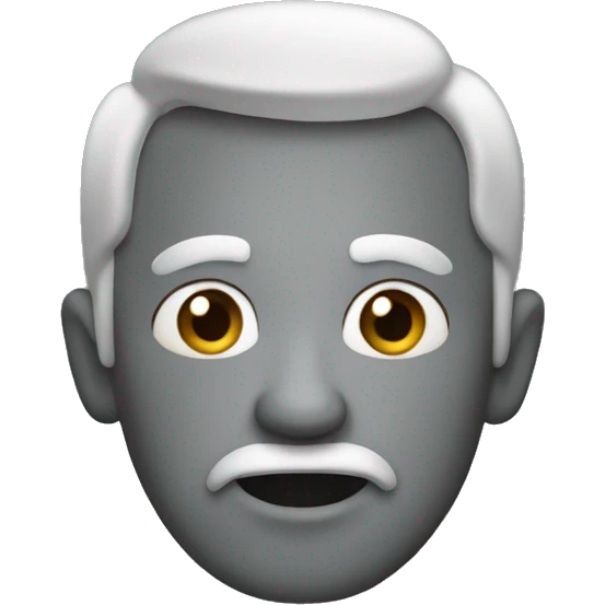 A grey Scottish  emoji