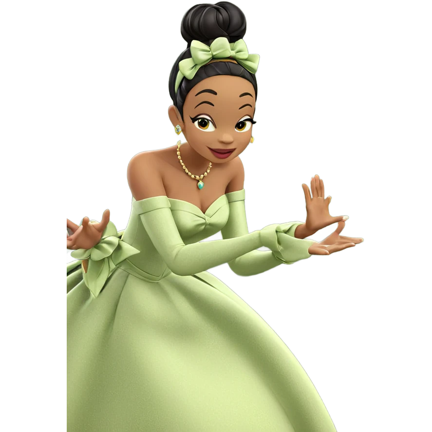 cheerful girls in elegant attire emoji