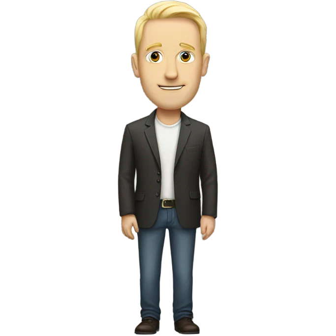 a very tall white person  emoji