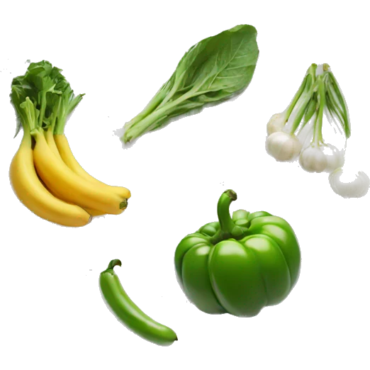fresh produce on white plate emoji