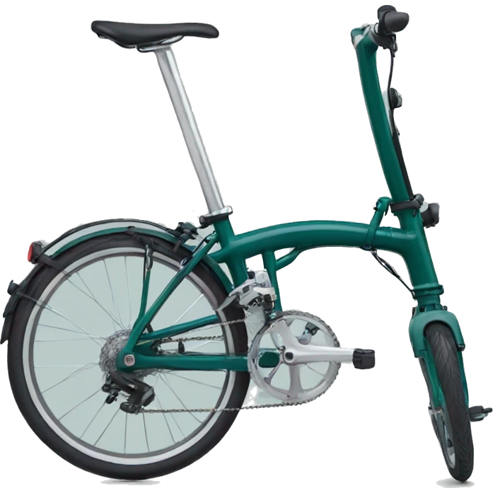 brompton in a dark blue green color emoji