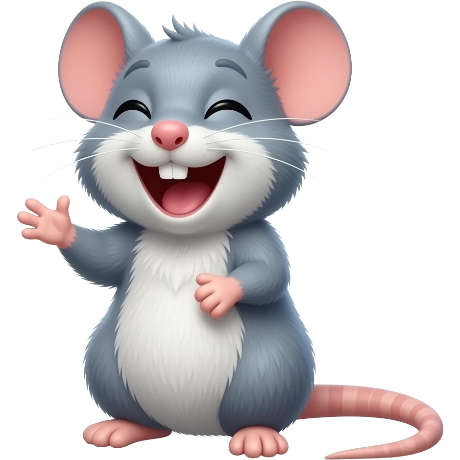 A rat laughing so so much emoji