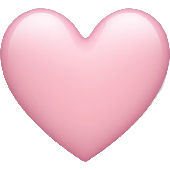 Light pink heart emoji