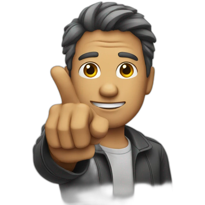 man pointing at you emoji