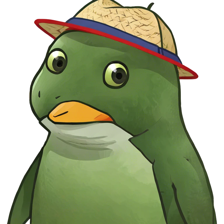 Japanese art penguin emoji