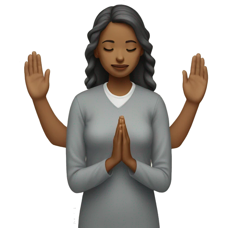 woman praying emoji