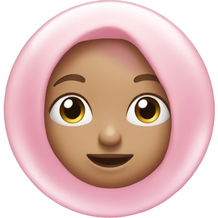 pastel pink bubble emoji